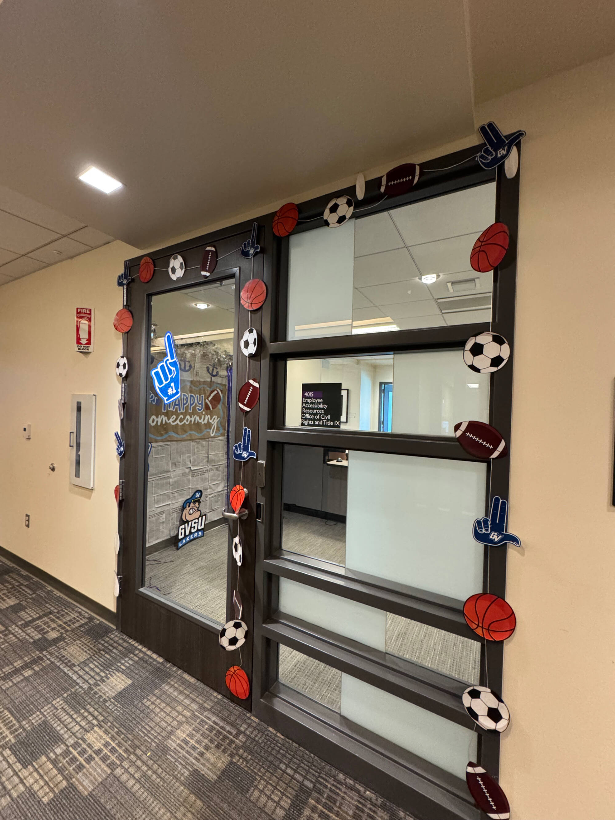 Photo of homecoming decorations